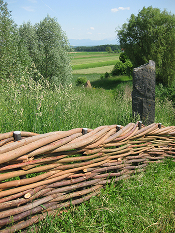 Geflochtene Zäune - Geflochtener Weidenzaun